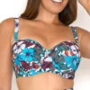 Curvy Kate Hibiscus Bandeau Bikini Swim Top CS1430 -Allure Wear Shop curvy kate cuka01 cs1430 gs