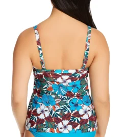 Curvy Kate Hibiscus Tankini Swim Top CS1440 -Allure Wear Shop curvy kate cuka01 cs1440 bs