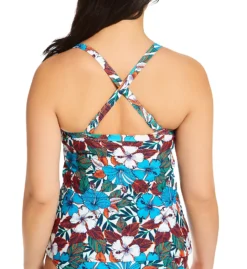 Curvy Kate Hibiscus Tankini Swim Top CS1440 -Allure Wear Shop curvy kate cuka01 cs1440 cs1