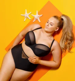 Curvy Kate Sheer Class High Waist Brief Swim Bottom CS1505 -Allure Wear Shop curvy kate cuka01 cs1505 cs5