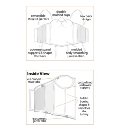 Dominique Ariel Hidden Underwire Longline Bra 8541 -Allure Wear Shop dominique dom001 8541 cs2