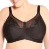 Elila Embroidered Microfiber Wireless Soft-cup Bra 1301