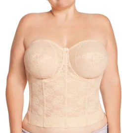 Elila Lace Strapless Longline Underwire Bra 6621 -Allure Wear Shop elila elil01 6621 cs3
