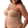 Elila Lace Strapless Longline Underwire Bra 6621