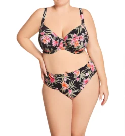 Elomi Dark Tropics Underwire Plunge Bikini Swim Top ES0102 -Allure Wear Shop elomi elom01 es0102 cs1