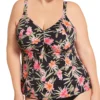 Elomi Dark Tropics Non Wired Moulded Tankini Swim Top ES0161 -Allure Wear Shop elomi elom01 es0161 gs