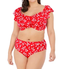 Elomi Plain Sailing Underwire Frill Bikini Swim Top ES7273 -Allure Wear Shop elomi elom01 es7273 cs1