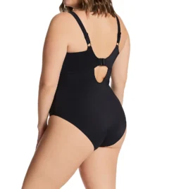 Elomi Plain Sailing Solid Non Wired Plunge Swimsuit ES7280 -Allure Wear Shop elomi elom01 es7280 bs