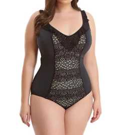 Elomi Indie Crochet Wire Free One Piece Swimsuit ES7530
