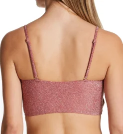 Everyday Sunday Peaceful Sunday Shiny Wrap Crop Bikini Swim Top 0107T -Allure Wear Shop everyday sunday ever01 0107t bs