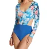 Everyday Sunday Sunrise Bay Long Sleeve Cut Out One Piece Swimsuit J0042 -Allure Wear Shop everyday sunday ever01 j0042 gs