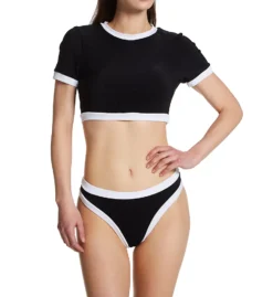 Everyday Sunday Sunday Romance Retro High Waist/Leg Swim Bottom J0206B -Allure Wear Shop everyday sunday ever01 j0206b cs1