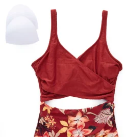 Everyday Sunday Nostalgia Wrap One Piece Swimsuit N0136 -Allure Wear Shop everyday sunday ever01 n0136 cs2