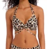 Freya Animal Instinct Underwire Halter Bikini Swim Top AS0390 -Allure Wear Shop freya fre001 as0390 gs