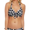 Freya Totally Check Underwire Halter Bikini Swim Top AS2924 -Allure Wear Shop freya fre001 as2924 gs