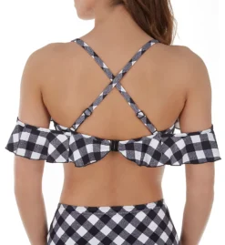Freya Totally Check Underwire Off The Shoulder Swim Top AS2925 -Allure Wear Shop freya fre001 as2925 cs1