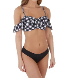 Freya Totally Check Underwire Off The Shoulder Swim Top AS2925 -Allure Wear Shop freya fre001 as2925 cs3