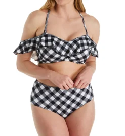 Freya Totally Check Underwire Off The Shoulder Swim Top AS2925 -Allure Wear Shop freya fre001 as2925 cs5