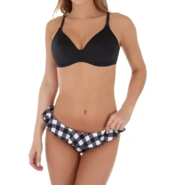 Freya Totally Check Italini Frill Brief Swim Bottom AS2927 -Allure Wear Shop freya fre001 as2927 cs3