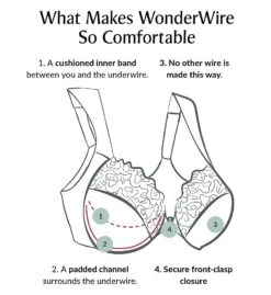 Glamorise Wonderwire Front Closure T-Back Bra 1246 -Allure Wear Shop glamorise glam01 1246 cs3