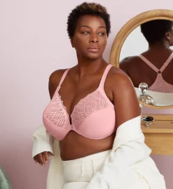 Glamorise Wonderwire Front Closure T-Back Bra 1246 -Allure Wear Shop glamorise glam01 1246 cs6