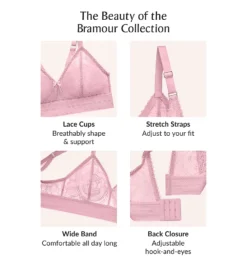 Glamorise Bramour Gramercy Luxe Lace Bralette 7012 -Allure Wear Shop glamorise glam01 7012 cs1