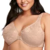 Glamorise Wonderwire Stretch Lace Front Closure Bra 9245 -Allure Wear Shop glamorise glam01 9245 gs