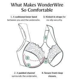 Glamorise Front Close Lace Wonderwire Bra 9246 -Allure Wear Shop glamorise glam01 9246 cs6