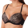 Gossard Glossies Lace Padded Plunge Bra 13008 -Allure Wear Shop gossard gos001 13008 gs
