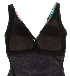 Gottex Dusk Bloom V-Neck Surplice One Piece Swimsuit DB178U -Allure Wear Shop gottex gotx01 db178u cs6