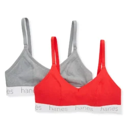 Hanes Triangle Bralette - 2 Pack DHO101 -Allure Wear Shop hanes hane01 dho101 cs2