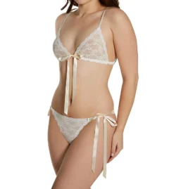 Hanky Panky After Midnight Peek-A-Boo Lace Front Tie Bralette 9C7811 -Allure Wear Shop hanky panky hnk001 9c7811 cs2