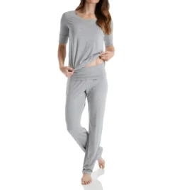 Hanro Yoga Fold Over Waist Lounge Pants 77998 -Allure Wear Shop hanro han001 77998 cs4