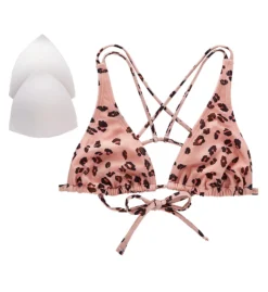 Hot Water Wild Cat Tall Triangle Bikini Swim Top 24WC4160 -Allure Wear Shop hot water hw01 24wc4160 cs3