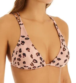 Hot Water Wild Cat Tall Triangle Bikini Swim Top 24WC4160