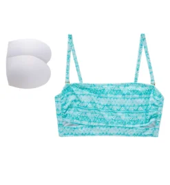 Hot Water Water Temple Longline Bandeau Bikini Swim Top 24WT1060 -Allure Wear Shop hot water hw01 24wt1060 cs4