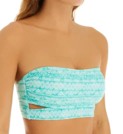 Hot Water Water Temple Longline Bandeau Bikini Swim Top 24WT1060