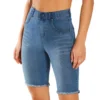 Hue Ultra Soft Denim High Rise Bermuda Shorts U22564