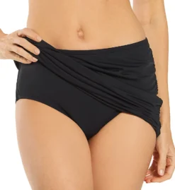 Jantzen Solids Shirred Skirted Tummy Control Swim Bottom 21003H -Allure Wear Shop jantzen jtz01 21003h cs2