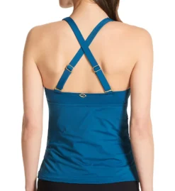 Jantzen Solids Wrap X Back Tankini Swim Top 21008T -Allure Wear Shop jantzen jtz01 21008t cs1