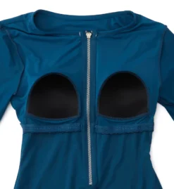 Jantzen Sporty Solids Zip Long Sleeve One Piece Swimsuit 21225M -Allure Wear Shop jantzen jtz01 21225m cs6