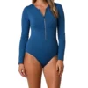 Jantzen Sporty Solids Zip Long Sleeve One Piece Swimsuit 21225M -Allure Wear Shop jantzen jtz01 21225m gs