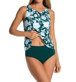 Jantzen Garden Blossom Violet X-Back Tankini Swim Top 23054T -Allure Wear Shop jantzen jtz01 23054t cs1