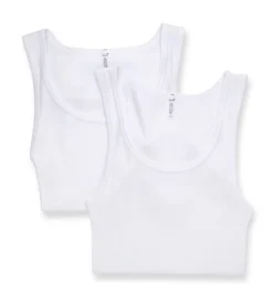 Jockey Cotton Tank - 2-Pack 3703 -Allure Wear Shop jockey jcky01 3703 cs2