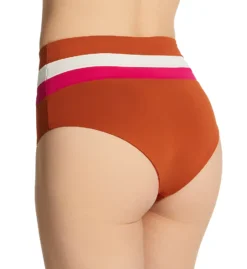 L Space Striped Portia High Waist Swim Bottom CBPSC18 -Allure Wear Shop l space lspc01 cbpsc18 bs