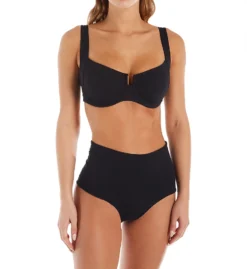 L Space Solid Portia High Waist Swim Bottom LSPOB17 -Allure Wear Shop l space lspc01 lspob17 cs2