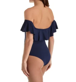 L Space Ruffles Kimora Off The Shoulder One Piece Swimsuit MTKMM18 -Allure Wear Shop l space lspc01 mtkmm18 bs
