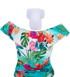 La Blanca Tropicalia Off Shoulder Mio One Piece Swimsuit LB1BM11 -Allure Wear Shop la blanca labl01 lb1bm11 cs5