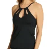 La Blanca Island Goddess Keyhole High Neck Tankini Swim Top LB1IG85 -Allure Wear Shop la blanca labl01 lb1ig85 gs