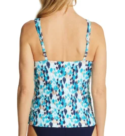 La Blanca Seaglass Shores Surplice Ruffle Tankini Swim Top LB2CG89 -Allure Wear Shop la blanca labl01 lb2cg89 bs